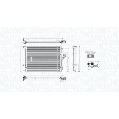 Afbeelding van Magneti Marelli Airco condensor 350203778000