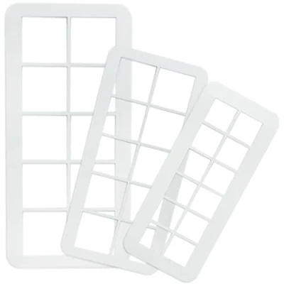Afbeelding van Vierkante koekjessnijder Cookie Cutter Set Geometrische Multicutter Cake Fondant 3 Size Biscuit Cutters Decorating (Vierkant)