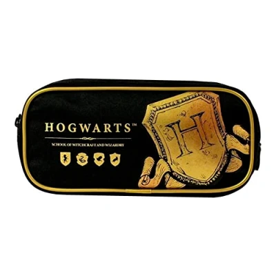 Afbeelding van Harry Potter Hogwarts Schild Rechthoekige Etui Zwart