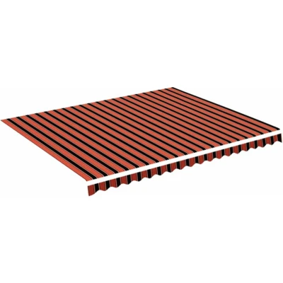 Afbeelding van vidaXL Vervangingsdoek voor luifel 4,5x3,5 m oranje en bruin