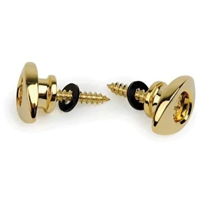 Afbeelding van D&quot;;Addario EEP302 Elliptical End Pins strap buttons goud