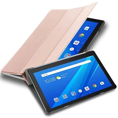 Afbeelding van Cadorabo Tablet Hoesje geschikt voor Lenovo Tab M10 TB X505 in PASTEL ROZE GOUD Ultra dun beschermend geval ZONDER automatische Wake Up en Stand functie Book Case Cover Etui
