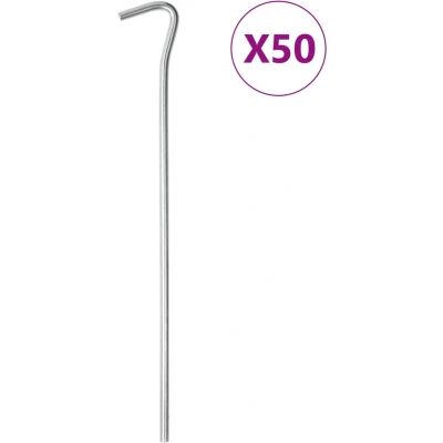 Afbeelding van Tentharingen 50 st 5 mm 23 cm gegalvaniseerd staal