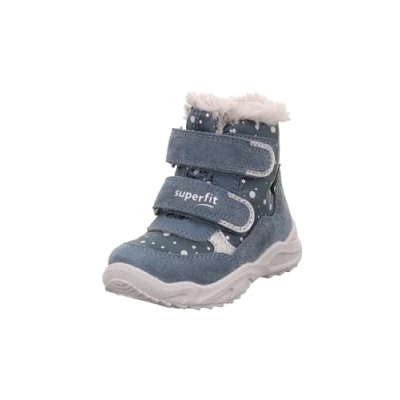 Afbeelding van Superfit Glacier Unisex Snowboots voor kinderen, Maat: 21, Blau/hellgrau Leer en textiel