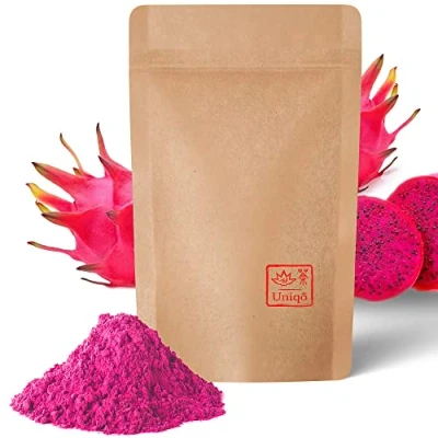 Afbeelding van Tea Uniqo Pink Matcha drakenvruchtpoeder Pitaya 200 g navulzak