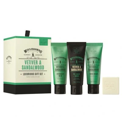 Afbeelding van The Scottish Fine Soaps Company Cadeauset Vetiver Heren 4 delig