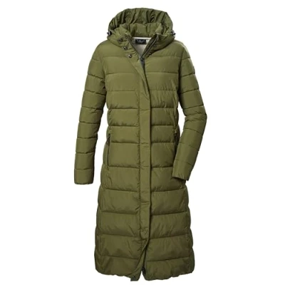 Afbeelding van G.I.G.A. DX Dames gewatteerde jas/winterjas met capuchon GW 19 WMN QLTD CT, olijfgroen, 42, 41853 000