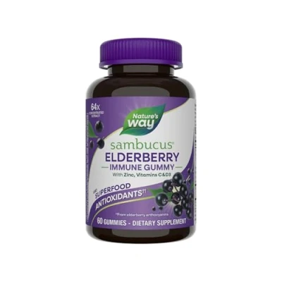 Afbeelding van NATURE&#039;S WAY Sambucus Gummies Standardized Elderberry 60 gummy
