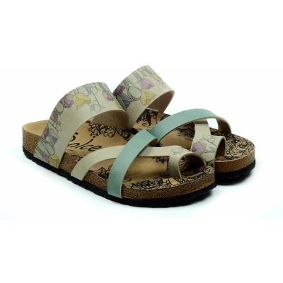 Afbeelding van GOBY Flowers In Field Sandalen Slippers Hoge kwaliteit Handmade Maat 41