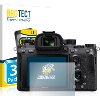 Afbeelding van BROTECT Screenprotector voor Sony Alpha 9 Folie Beschermfolie Beschermglas transparant (3 Stuks)