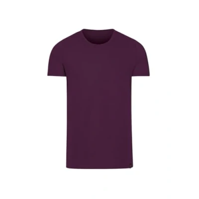Afbeelding van T shirt van katoen/elastaan, aubergine, XXL