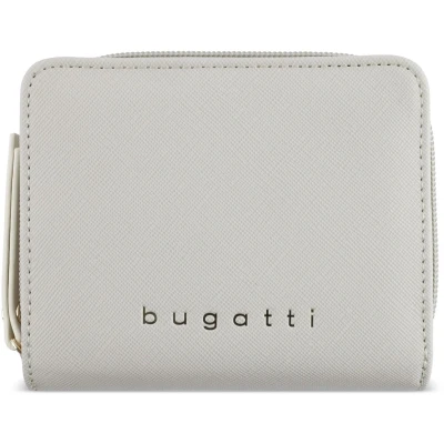 Afbeelding van bugatti portemonnee Ella Zip Around Wallet Beige Saffiano