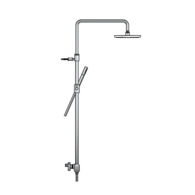 Afbeelding van HotBath Cobber thermostatische regendoucheset en 30 cm hoofddouche Geborsteld Messing PVD SDSX9BBP5
