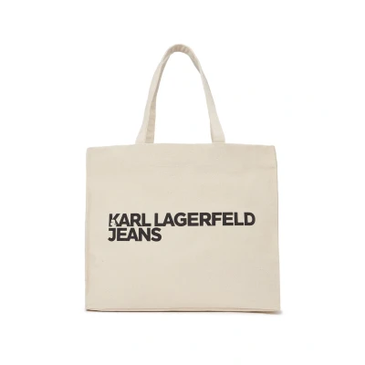 Afbeelding van KARL LAGERFELD JEANS Shopper Shop met Ew Logo voor dames, naturel, Eén maat, Utility