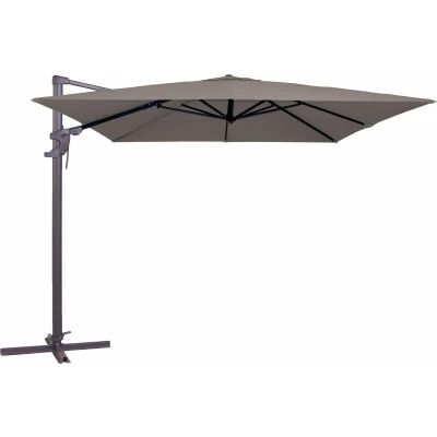 Afbeelding van Zweefparasol monaco flex iii 300x300 cm polyester taupe grade 6 zonwering Madison
