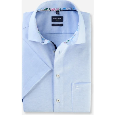 Afbeelding van Olymp zakelijk overhemd blauw
