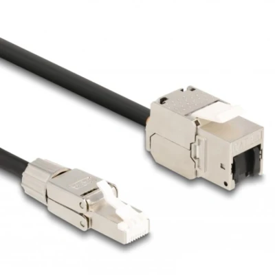 Afbeelding van Delock Kabel RJ45 Stecker feldkonfektionierbar zu Keystone Modul