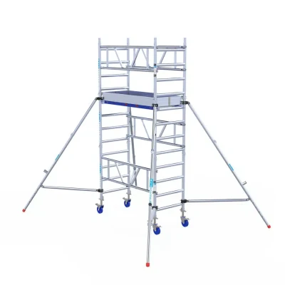Afbeelding van Eenpersoonssteiger Euroscaffold ONE XL L165xB75 4.20m werkhoogte Houten platformen