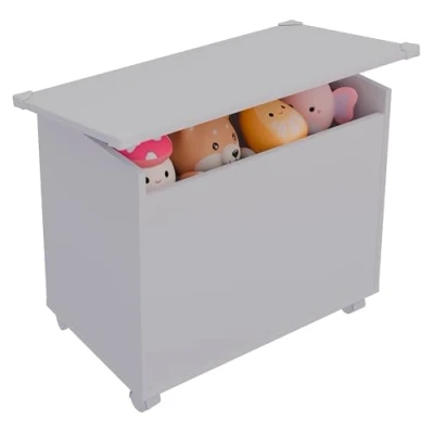 Afbeelding van VCM Holztruhe Maße ca. H. 54 x B. 68 T. 39 cm Rollen Kiste für alle Wohnräume Aufbewahrungsbox Bosula M