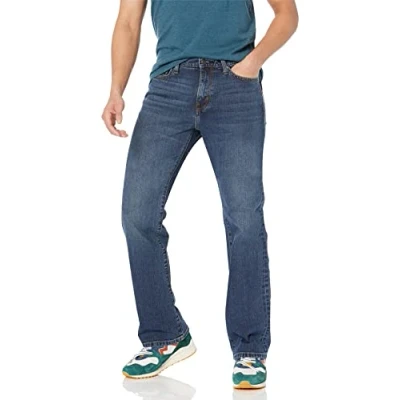 Afbeelding van Amazon Essentials Heren Straight fit Stretch Bootcut Jean ,Middelgroot wassen ,32W / 32L