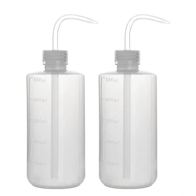 Afbeelding van stonylab Wasfles, 2 Pakken Plastic Knijpwasfles, LDPE met Smalle Mond (500 ml, Pakken)