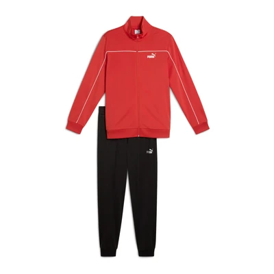 Afbeelding van Poly trainingspak met biezen voor Heren, Rood, Maat L PUMA