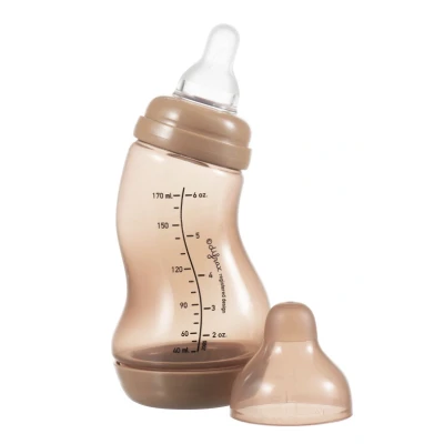 Afbeelding van Difrax S Fles Natural Babyfles Bruin 0+ maanden 170ml