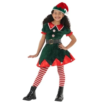 Afbeelding van Morph Workshop Elf Dress Green Girls L