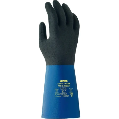 Afbeelding van uvex 6055707 rubiflex S XG35B Chemicaliënhandschoen Maat (handschoen): 7 1 paar