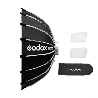 Afbeelding van Godox S120T 120 cm/47,2 inch Softbox Snelle Release Paraplu Professionele Opvouwbare Lichtdoos met Standaard Bowen Stand en Diffusers voor Studio Flash Fotografie Portret