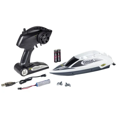 Afbeelding van Carson 500108047 Speed Boat Nano XL 100% RTR met 2,4 GHz afstandsbediening, RC boot functies, op afstand bestuurbare boot, veiligheidscircuit, voor kinderen