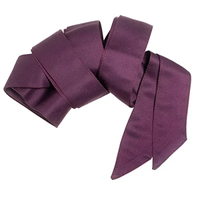 Afbeelding van Maya Deluxe Damesriem voor dames, satijn, satijnen sjerp, strik, accessoire bruidsmeisjes, bruid, bruiloft, gala, avondfeest, gelegenheid, Bessen, S M