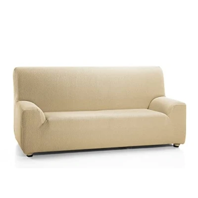 Afbeelding van Martina Home Tunez Model 1 Zitbank Elastische Hoes, Maat 70 tot 110 cm, Beige