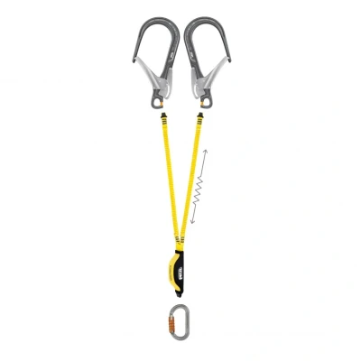 Afbeelding van Petzl Absorbica Y, dubbele leeflijn met valdemper 150cm