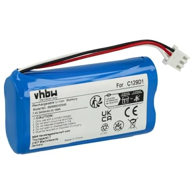 Afbeelding van vhbw Accu compatibel met Bang &amp; Olufsen BeoPlay P6 luidsprekerboxen luidspreker (3400mAh, 7.4V, Li Ion)