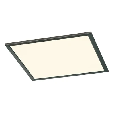 Afbeelding van Trio leuchten LED Plafondlamp Plafondverlichting 26W Warm Wit 3000K Dimbaar Vierkant Zwart Aluminium