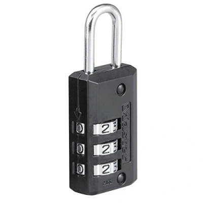 Afbeelding van MasterLock Hangslot 20mm met cijfercombinatie zwart vinyl