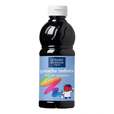 Afbeelding van L&amp;B Plakkaatverf Redimix Black 500ml