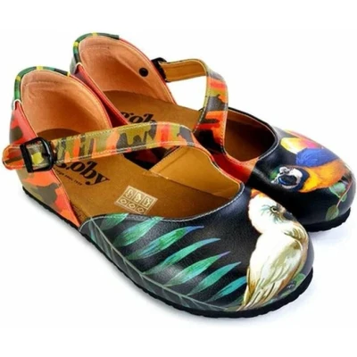 Afbeelding van GOBY Birds Sandalen Schoenen Hoge kwaliteit Handmade Meisjesprint Maat 40
