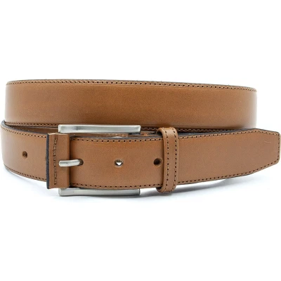 Afbeelding van JV Belts Camel heren riem 3.5 cm breed Echt Leer Taille: 105cm Totale lengte riem: 120cm