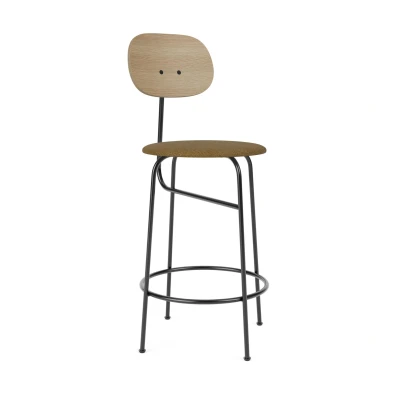 Afbeelding van Audo Copenhagen Afteroom Counter Plus Barkruk H97 Zitting Bouclé 06 Naturel