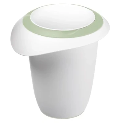 Afbeelding van Westmark Beslagkom met tweedelige deksel, 1 l, schenktuit, kunststof, wit/groen, 3151227M