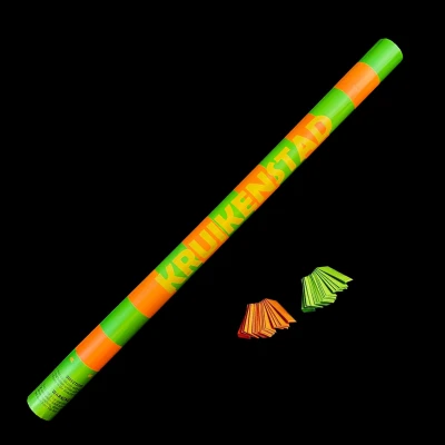 Afbeelding van Budget confetti kanon Kruikenstad Groen Oranje 80cm