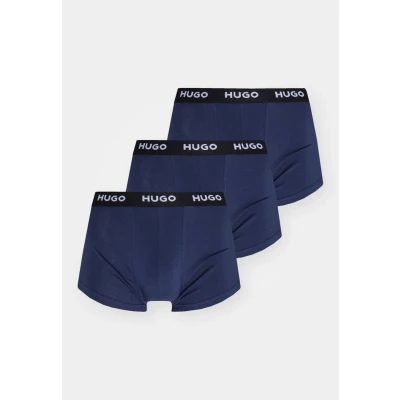 Afbeelding van HUGO BOSS heren Boxershorts met logoband in 3 pack de kleur Donkerblauw, maat: L