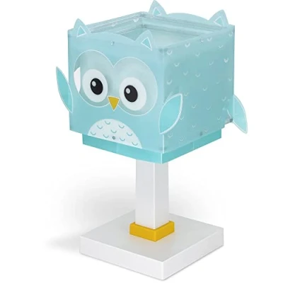 Afbeelding van Dalber Owl Kinderkamer tafellamp Blauw
