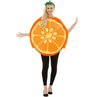 Afbeelding van FUNIDELIA Sinaasappel kostuum voor volwassenen Fruit Maat: One Size