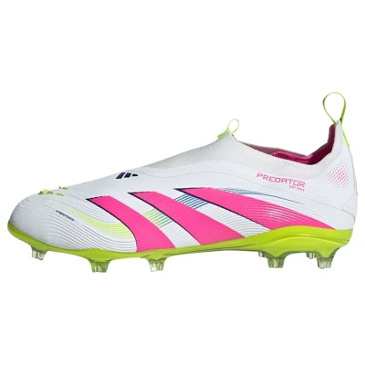 Afbeelding van adidas Performance Predator Elite Unisex Voetbalschoenen met kunststof noppen voor kinderen, Maat: 29, White/lucid pink/lucid lemon