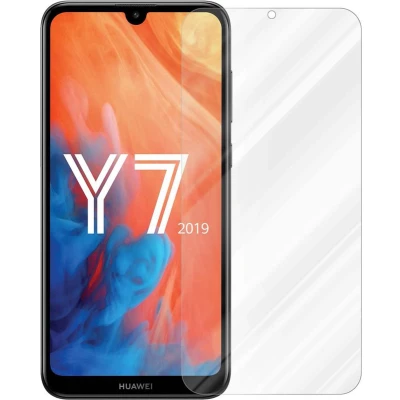 Afbeelding van Cadorabo Pantser film geschikt voor Huawei Y7 2019 / PRIME in KRISTALHELDER Geharde (Tempered) display beschermglas 9H hardheid met 3D Touch (RETAIL PACKAGING)