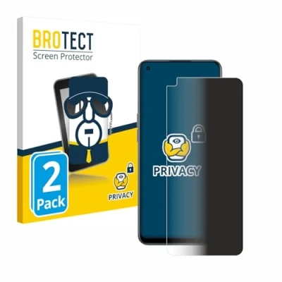Afbeelding van BROTECT privacy screenprotector voor OnePlus Nord CE 2 5G Folie Beschermfolie Blauwlichtfilter (2 Stuks)