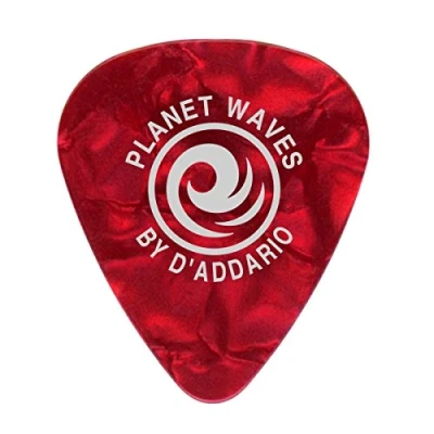 Afbeelding van D&quot;;Addario 1CRP4 10 red pearl celluloid plectra pack medium